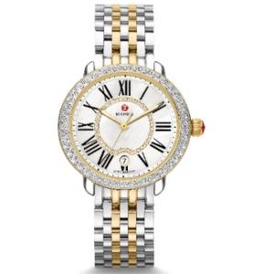 NWT Serein Mid 2 Tone Diamond, Diamond Dial Watch